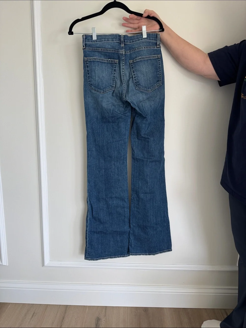 Nili Lotan Medium Blue Flare Jeans